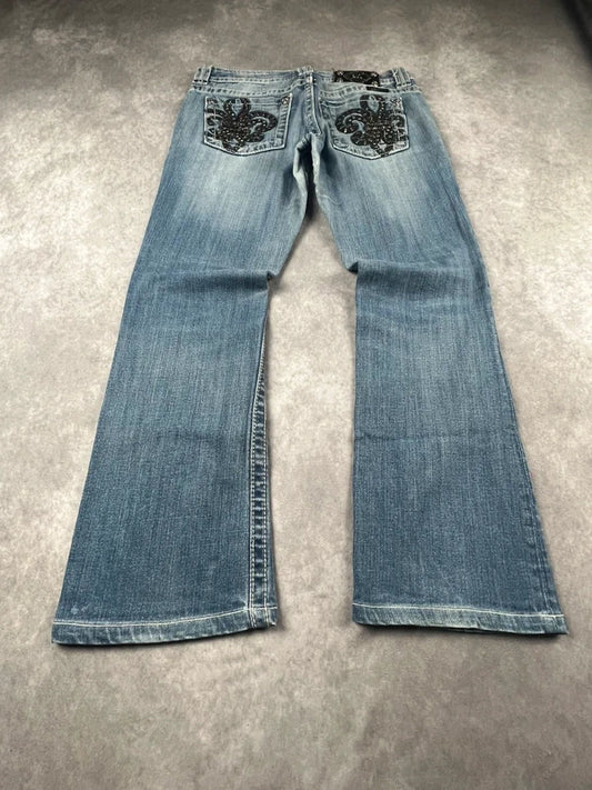 Vintage Miss Me Bootcut Flared Jeans Gr. M | Y2K | 0063