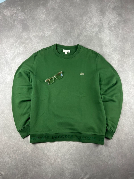 Lacoste Vintage Sweater Grün Gr. M | Pashastyle | Old Money Style | France Style 0060