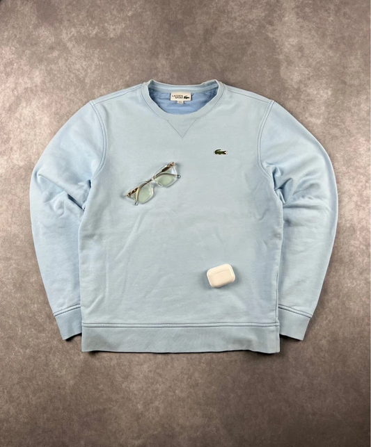 Lacoste Vintage Sweater Baby Blau Gr. S | Pashastyle | Old Money Style | France Style 0061