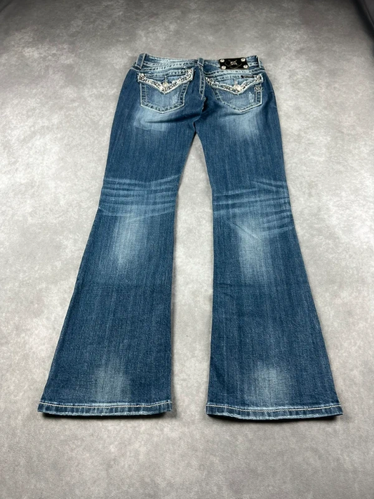 Vintage Miss Me Bootcut Flared Jeans Gr. M | Y2K | 0065