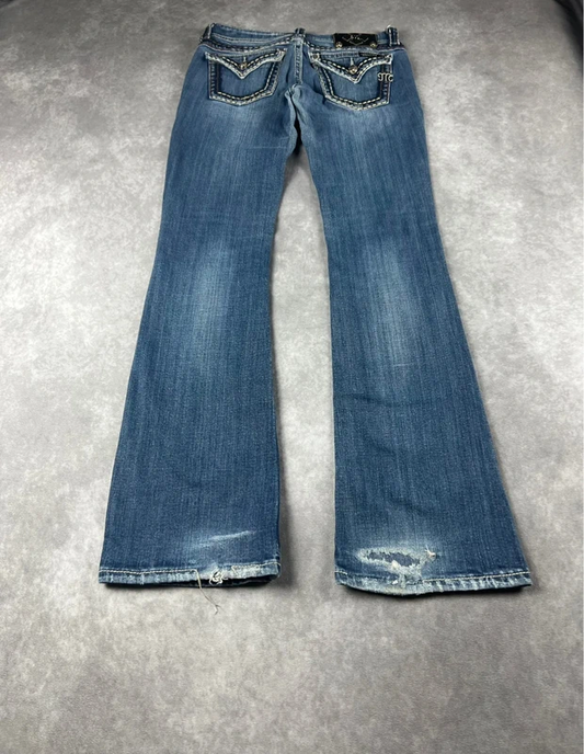 Vintage Miss Me Bootcut Flared Jeans Gr. M | Y2K | 0074