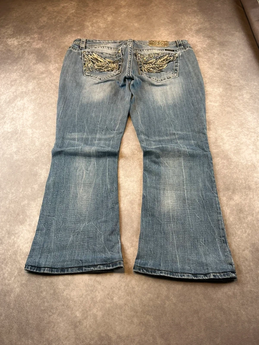 Vintage Miss Me Bootcut Flared Jeans Gr. XL| Y2K | 0080