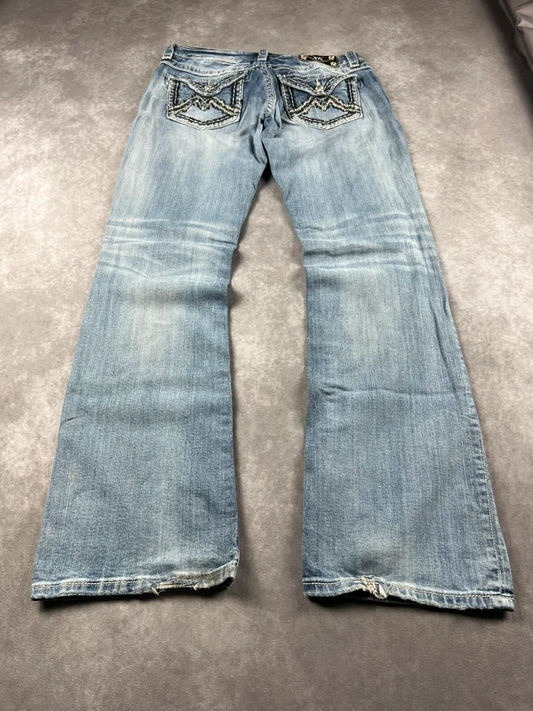 Vintage Miss Me Bootcut Flared Jeans Gr. M | Y2K | 0085